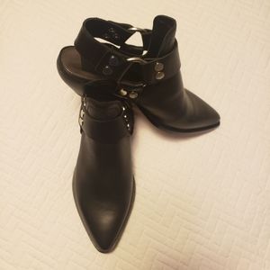 Dolce Vita Leather Silver Studded Mule